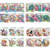 6PCS DIY Diamond Painting Greeting Card Set Diamond Art Greeting Cards for Birthdays Thanksgiving & Special Occasion