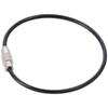 1/25Pcs 2mm Key Ring Loop Black Metal Wire Keychains Large Wire Keychain Cable  Keys and ID Tag