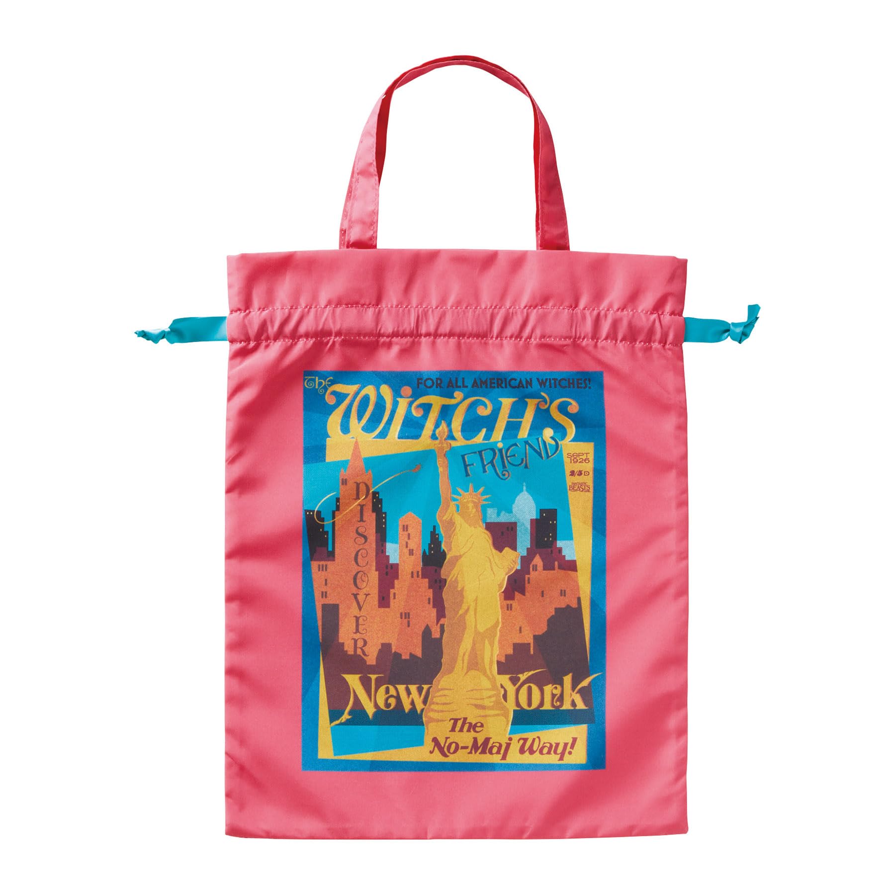 

Marushin Фантастические твари Нью-Йорк Тоут Сумка на шнурке для хранения Путешествия Мелкий предмет Сделано из переработанного продукта 4105042100 Сумка, Сумка, Сумка, Хранение, Полиэстер,