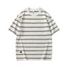 Sailor Striped Men's Loose Fit Short Sleeve Tee - Trendy Summer Couple's Top