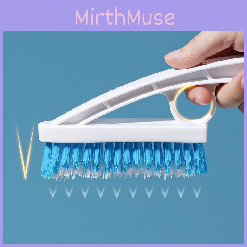 V Type Wall Gap Cleaning Brush With Plastic Handle For Tile Scrubber