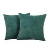Corduroy Throw Cover - Color Design for Living Room Sofa Cushion