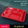 Shengxinhui Rectangular Melamine 6-Compartment Cafeteria Tray