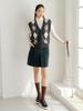 NITINA Cashmere Blending Argyle Vest Ch