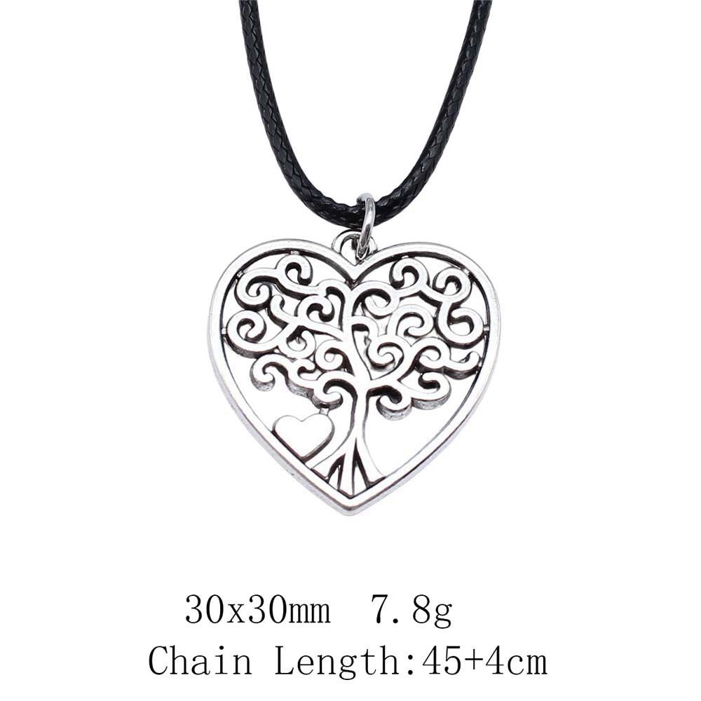 Valentinstag Halsdekoration Lebensbaum Baum Halskette Lederkette 45cm Günstige Dinge Choker Hals