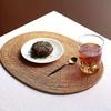 Oval Shape Rattan Woven Placemat Heat-Insulated Non-Slip Table Mat Heat-Resistant Mat  Dining Table