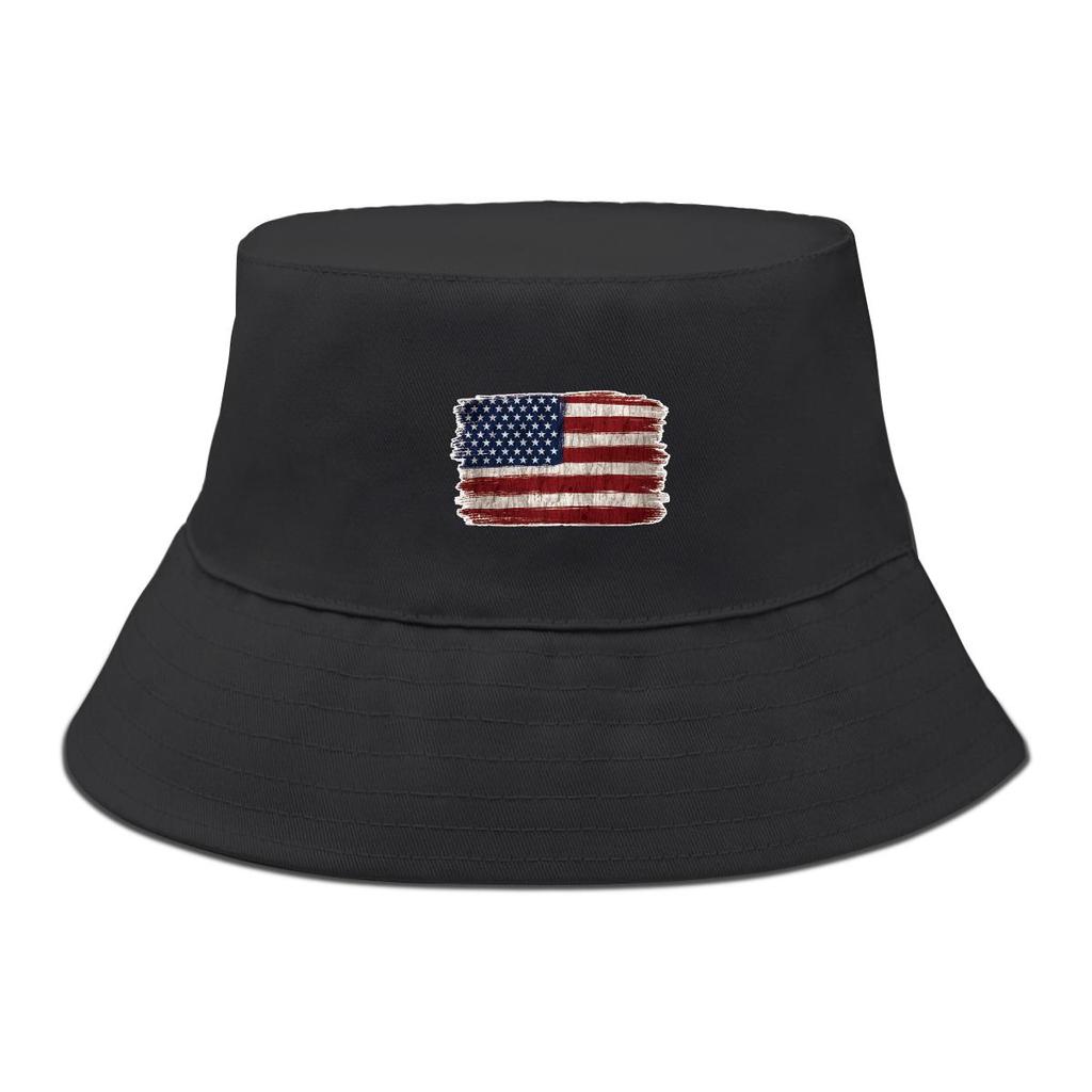 Amerika Sterne und Streifen Print Fischerhut , Patriotischer USA Flagge Fischerhut Faltbar Frühling Sonnenschutz Strandkappe