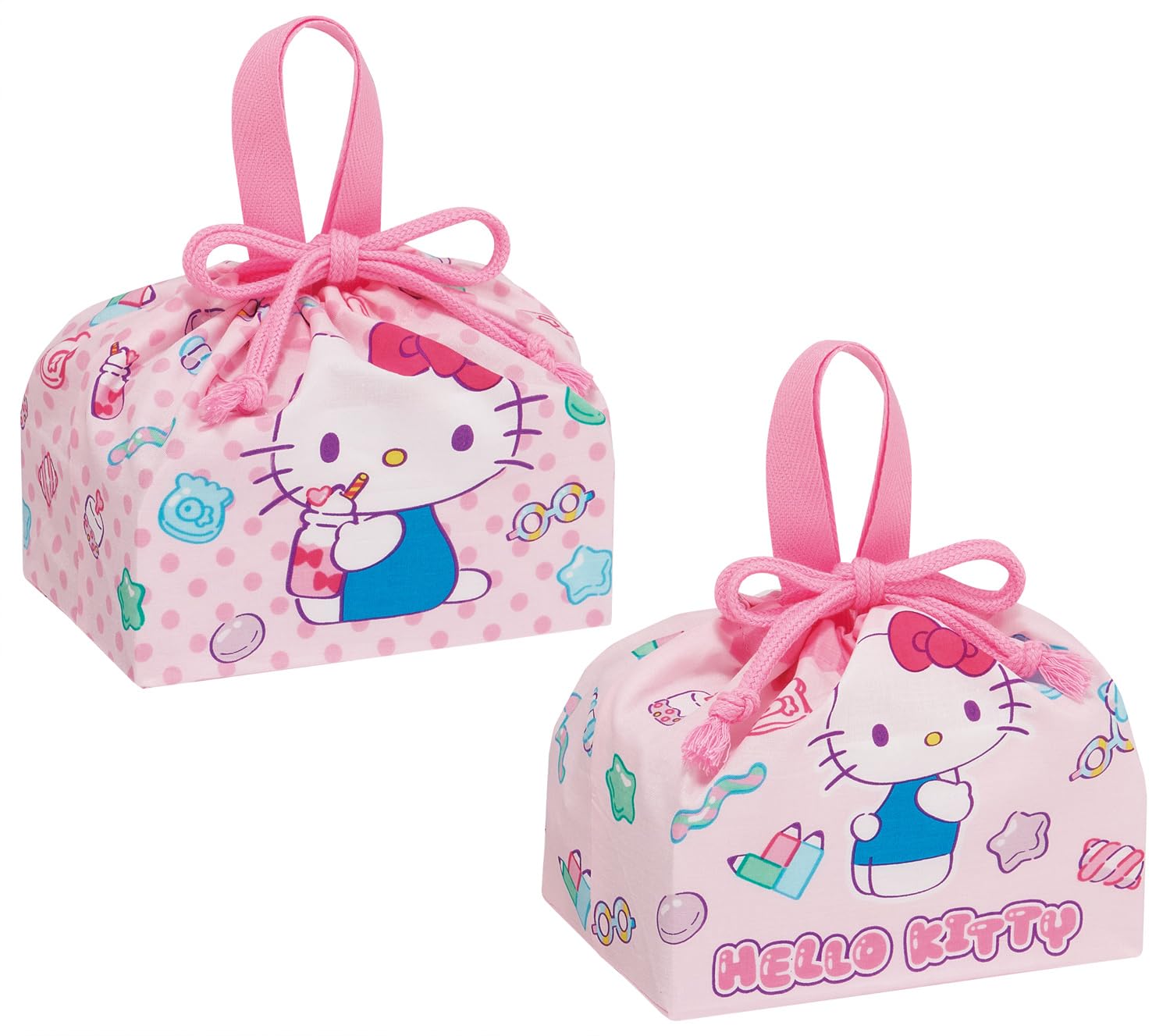 Набор ланч-мешков на кулиске Skater Sanrio Hello Kitty и Mashu Gummy, 2 шт., KB7W-A