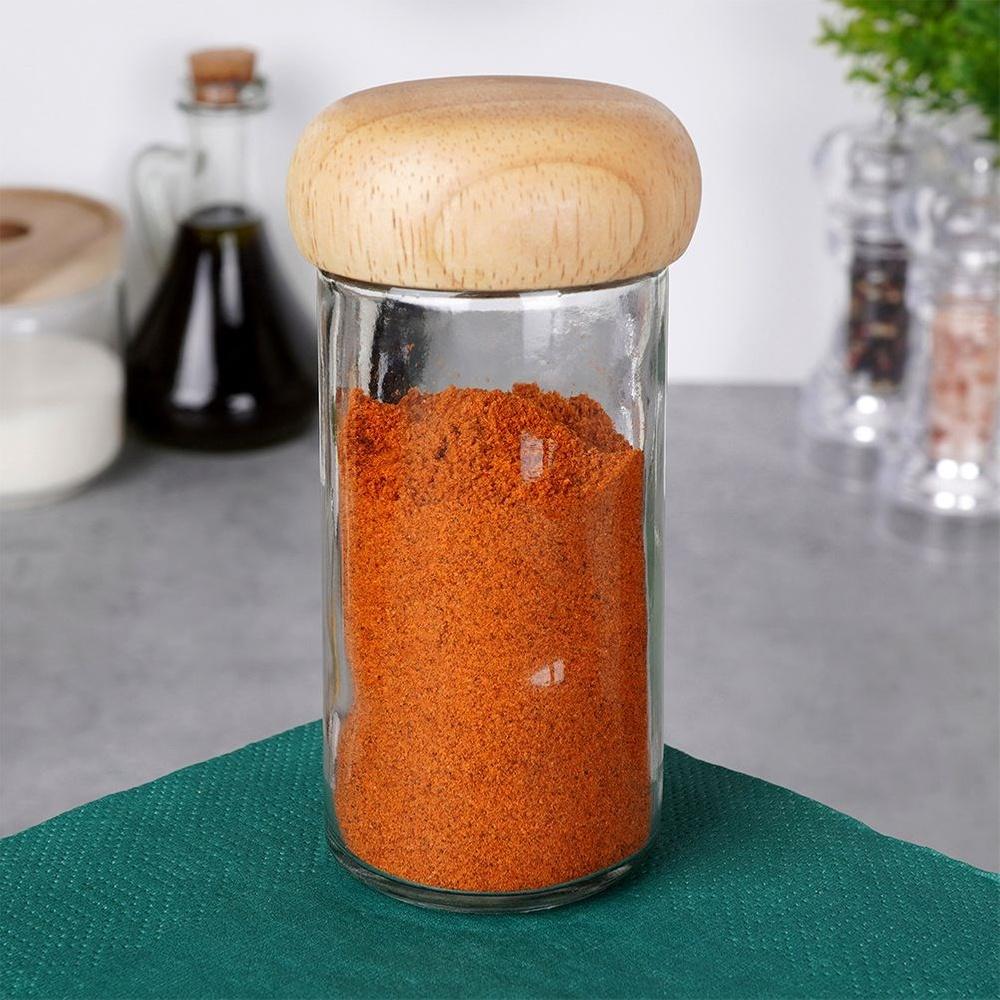 Spice container with strainer, glass, 80 ml