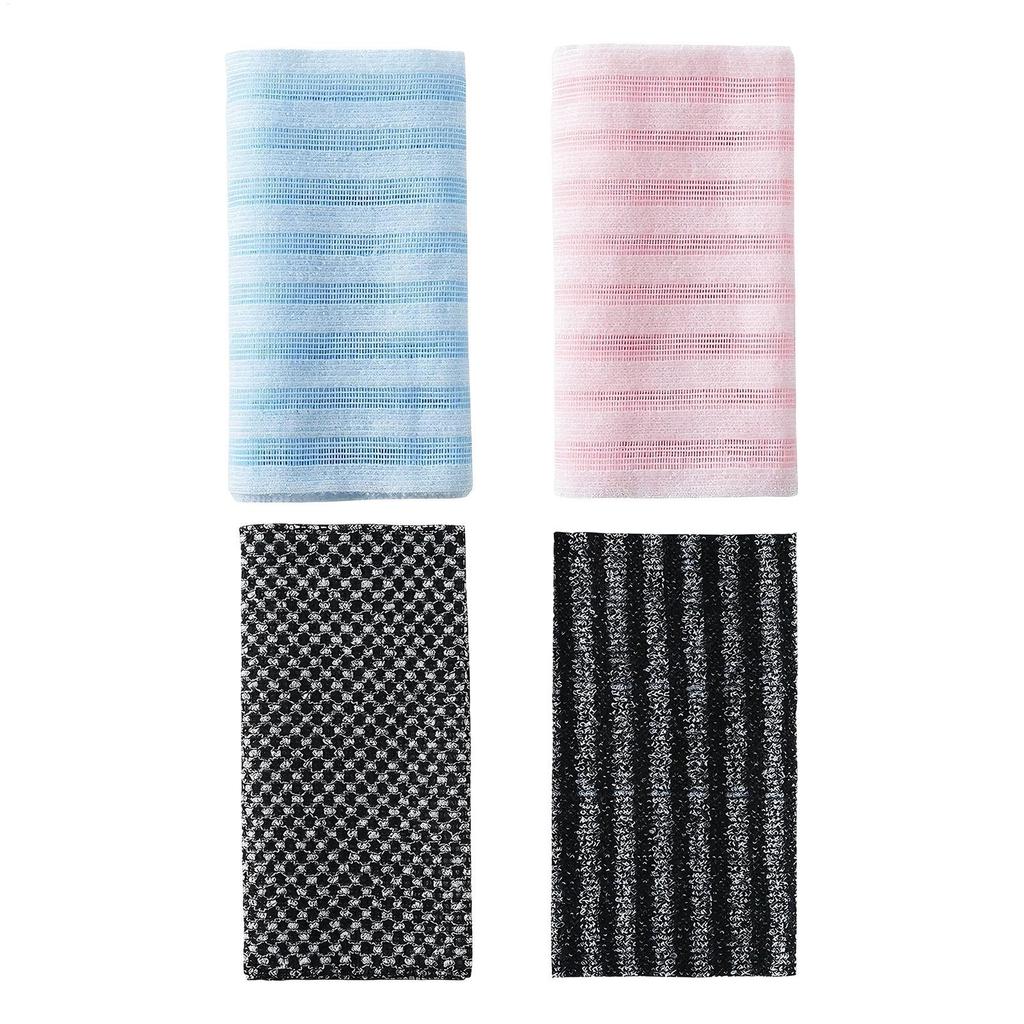 1 Stück Peeling-Waschlappen Rückenbürste für Dusche Silberionen Multifunktions-Schaumbadetuch Ultralange Peeling-Tücher