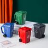 3D Trash Can Design Ceramic Coffee Mugs 400ml Creative Kitchen Cup Garbage Can Shape Mugs For Home Office Gift