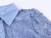 2026 Spring European & American Women's Long Sleeve Heavy Lace Shirt Dress