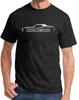 1971 1972 1973 Mercury Cougar Hardtop Klassisches Umrissdesign T-Shirt
