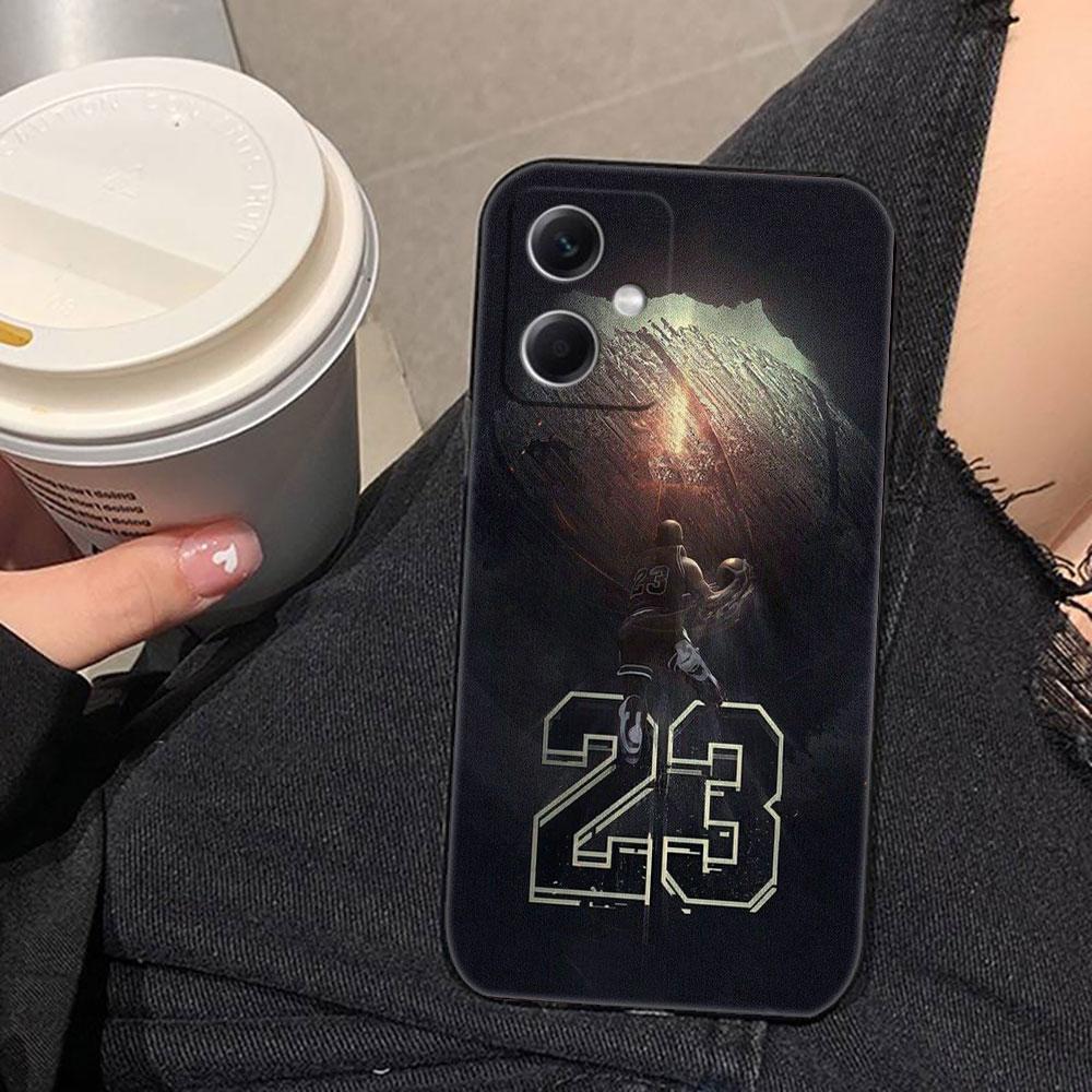 Basketball Number 23 Phone Case For Redmi Note 15 14 13 12 12S 11 11T 11S 10 9T 9 Pro Silicone Case Funda DIY Shell Capa Cover