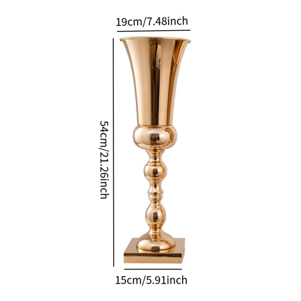 Wedding Centerpiece Flower Vase Metal Elegant Flower Stand for Ceremony Wedding Arrangement Party Tabletop Indoor Outdoor