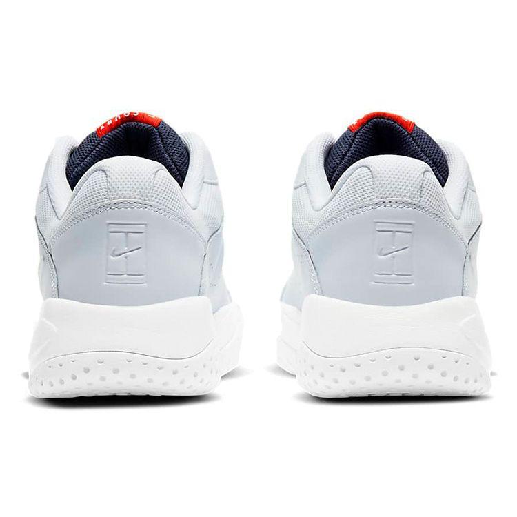 Nike Court Lite 2 Football Grey Men Sneakers Obsidian Team-Orange White AR8836-006