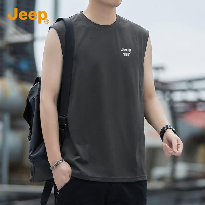 Мужская летняя повседневная спортивная безрукавка JEEP 3XL