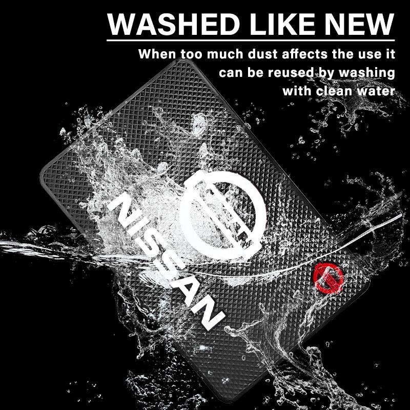 1Pcs Car Emblem Anti Slip Pad Phone Holder Non-Slip Mat Car Stlying For Nissan Nismo Qashqai X J10 Trail Tiida Juke Teana Pulsar Altima