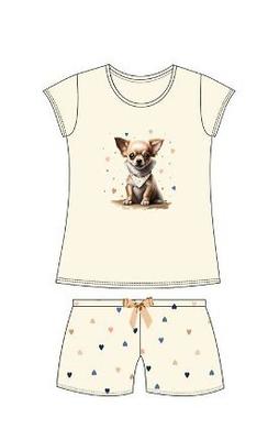 Cornette Kids Girl Pajamas 787/108 Chihuahua Kr/r 86-128 Cornette