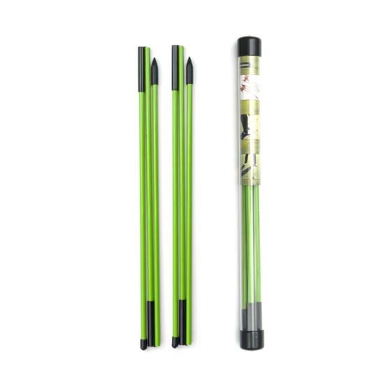 2Pcs Golf Alignment Rod 3 Section Collapsible Aiming Swing Putting Training Aid Direction Indicator Fiberglass Golf Alignment Stick Golf Accessories