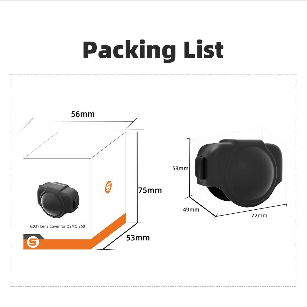 Anti-fall Lens Guard Dustproof Lens Cap for DJI Osmo 360 Panoramic Camera Accessories