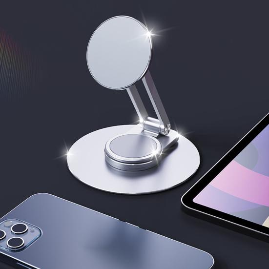 Foldable Phone Holder High Stability 360-Degree Rotating Angle Adjustable Universal Magnetic Desktop