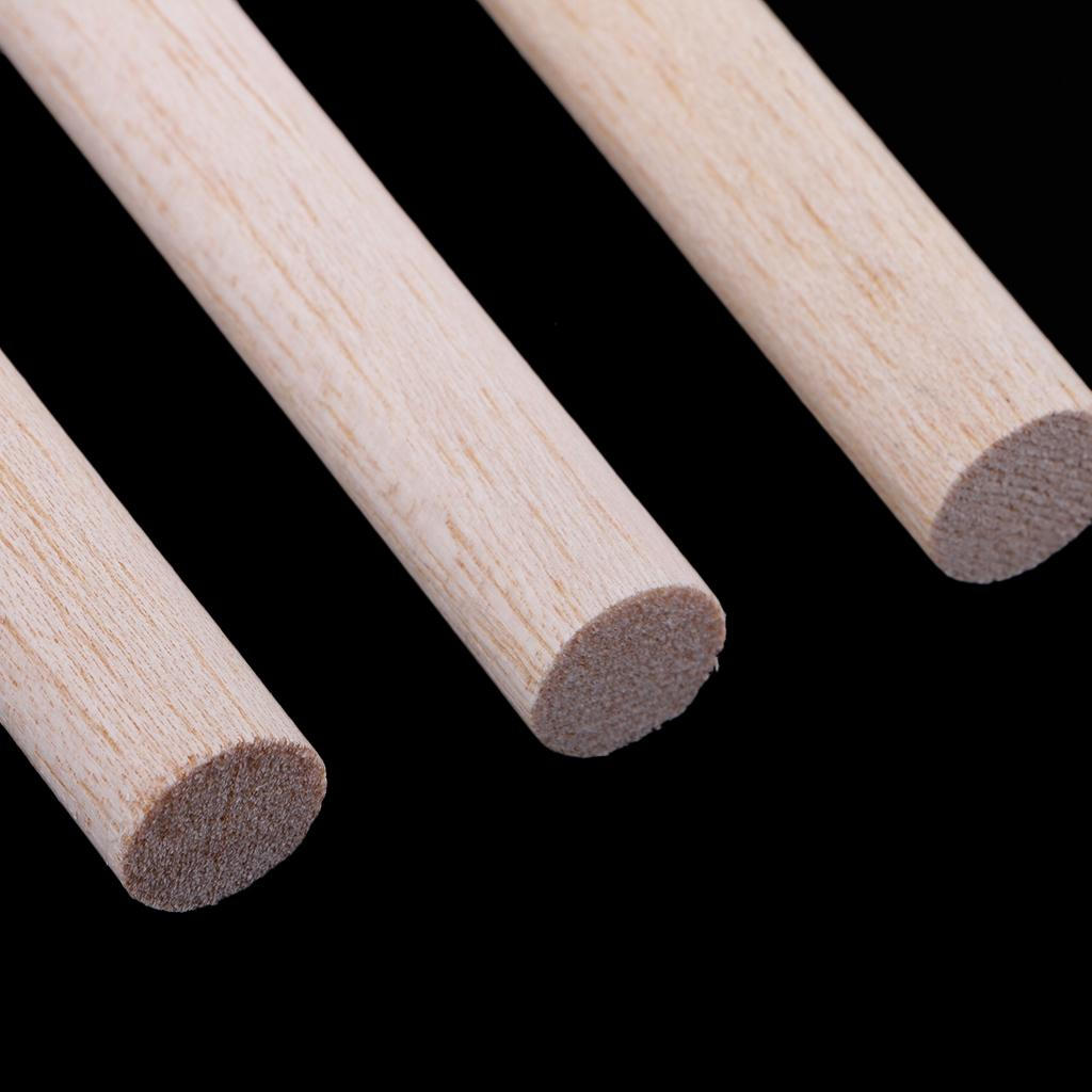 Wood Unfinished BBalsa Dowel Rods Craft Sticks Projects