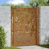 Garden Gate 100 X 125 Cm Weathering Steel Flame Design