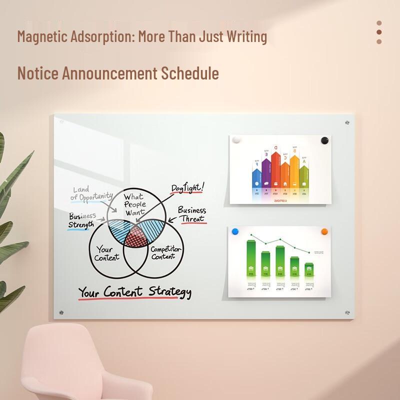 Deli Magnetic Tempered Glass Whiteboard