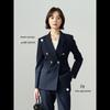 Women's Slim Fit Professional Navy Blue Suit Jacket