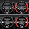 ZCKOT1 38CM Anti Slip Car Steering Wheel Cover Carbon Fibre Texture For VW GTI Polo Golf Passat Tiguan Arteon Touareg CC Taigo Caddy