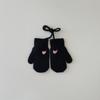 Korean Children's Gloves Autumn Winter New Solid Color Simple Warm Bag Finger Neck Baby Gloves Kids Mittens Accessories