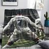 1Pc England Football Print Flannel Blanket, High quality Comfortable for All Seasons, Home Decor, Warmth and Comfort, Perfect for Christmas GiftS