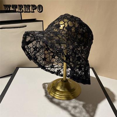 Women Lace Fisherman Hat Korean Style Outdoor Bucket Cap Sunscreen Summer Breathable Fairy Thin Hats