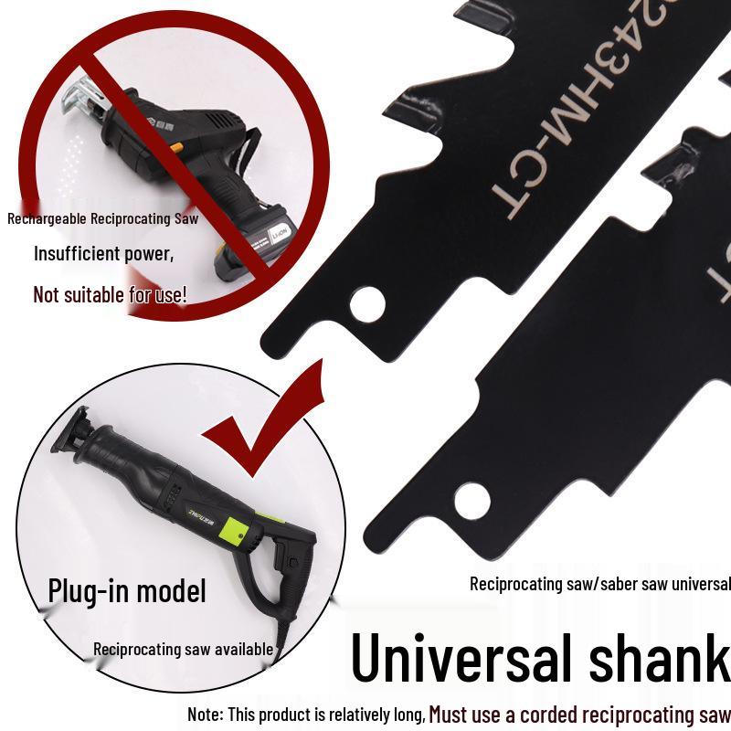 Tungsten Carbide Reciprocating Saw Blade for Brick, Aerated, Porous Concrete, and Fiber Cement Cutting