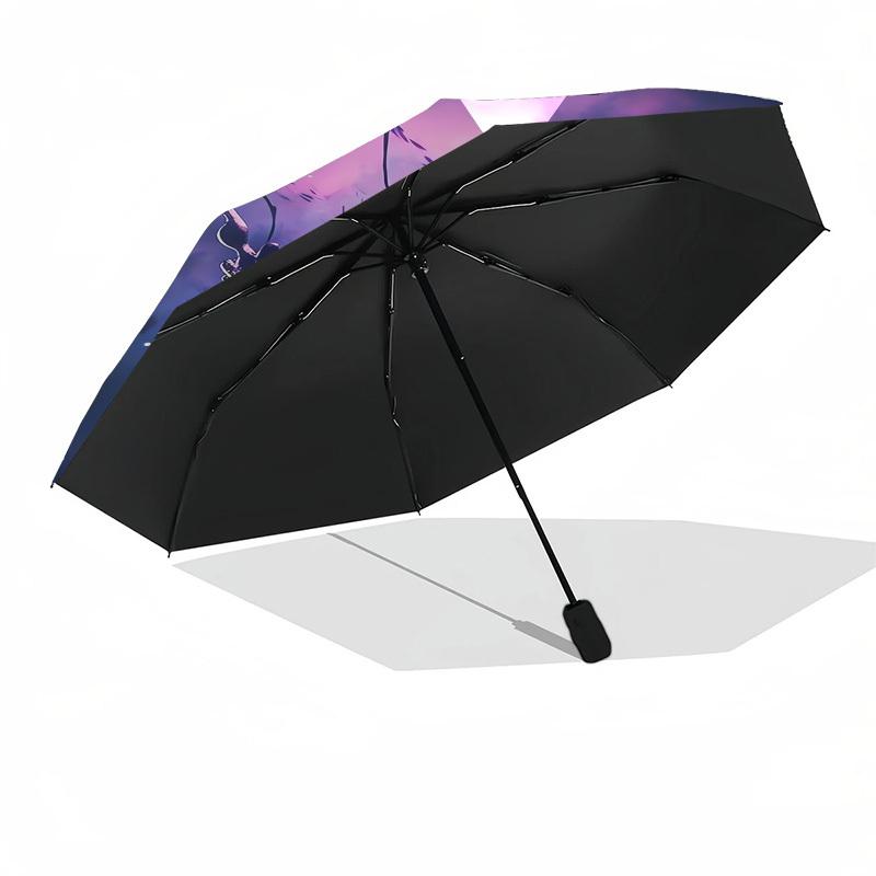 1pc Crown Reflection Fantasy Umbrella with Plastic Handle,Suitable for All Seasons UmbrellaPT594