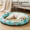 Cute Round Cat Cooling Mat Cartoon Pattern Breathable Pet Ice Mat Wear Resistant Thickened Sponge Pet Cooling Nest Four Seasons