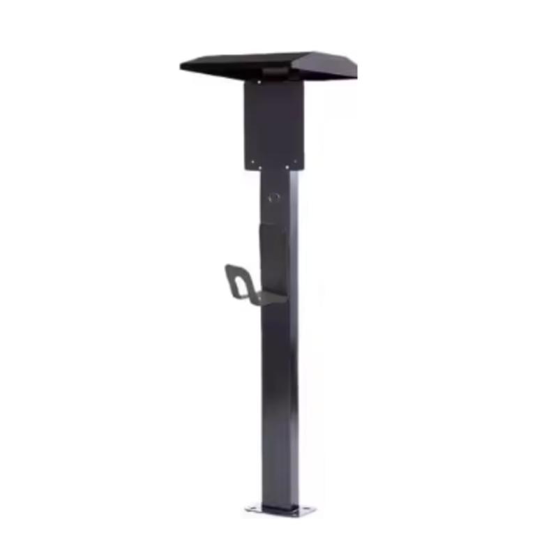 A54K-Universal EV Cable Holder-Wall Mount Hook For Electric Vehicles, Black For Charging Station Use