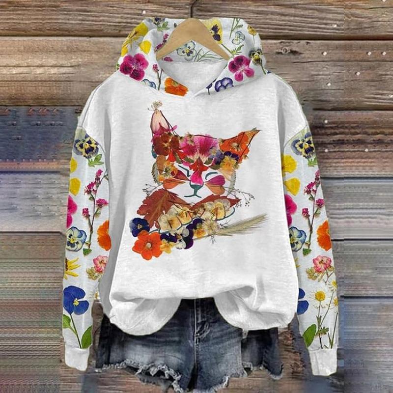 Casual Shirt Trend Japanese Ethnic Style Cherry Blossom Art Print Loose Coat