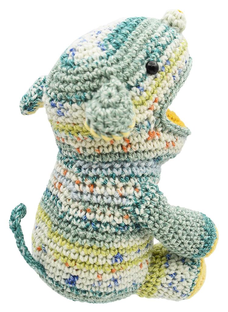 NASKA Amigurumi Kit Pascal the Hippopotamus (Made with Knifemela and Ghazal Cotton) by Elta Design, Hiroko Takeda (HT-26)