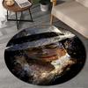 1PC Michael Hat Round Rug, Non-slip Chair Mat, Home Decor, Circle Carpet Perfect for Office, Bedroom, Living Room,Christmas gift