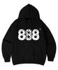 [Fleece-Lined/Non-Fleece-Lined] Scrawl Number.888 Oversized Hoodie 7 Colors (B Type)