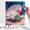 Disney Pictură în ulei digitală artă pictură sirenă subacvatică perlă handmade diy decorațiuni pentru casă