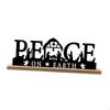 Metal Nativity Set Christmas Decorations Stylish Tabletop Display Scene Ornament with