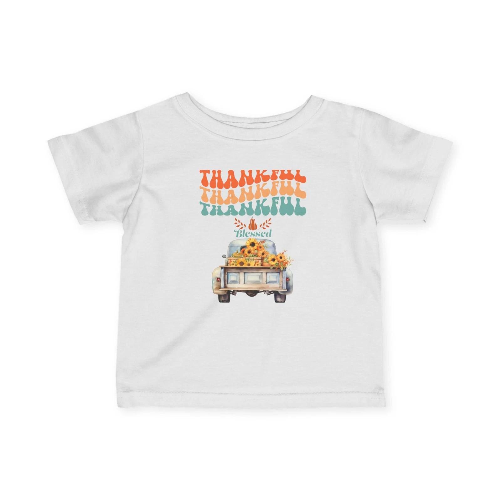 Thankful Infant Children s Children s T Children s T-shirt, Cute Baby Tee, Thanksgiving Outfit 100