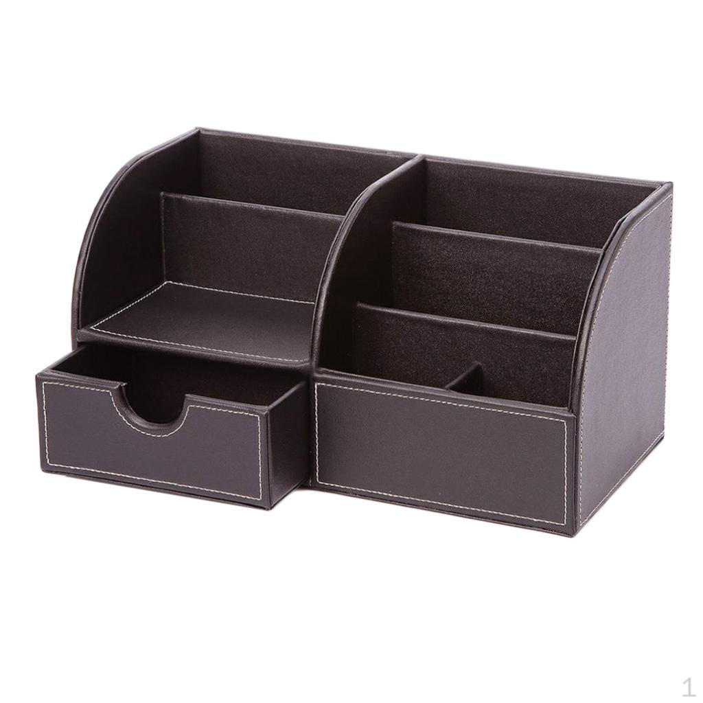 

Держатель для ручек из искусственной кожи, аккуратный органайзер, канцелярские принадлежности, офис, школа, коричневый