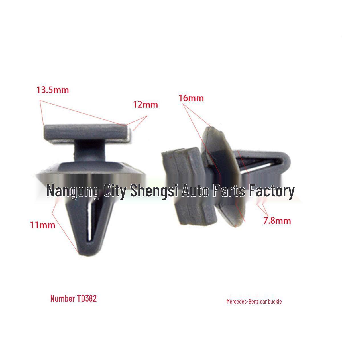 

Mercedes-Benz Door Panel Trim Clips - Nylon Buckle for Installation and Decoration 10000