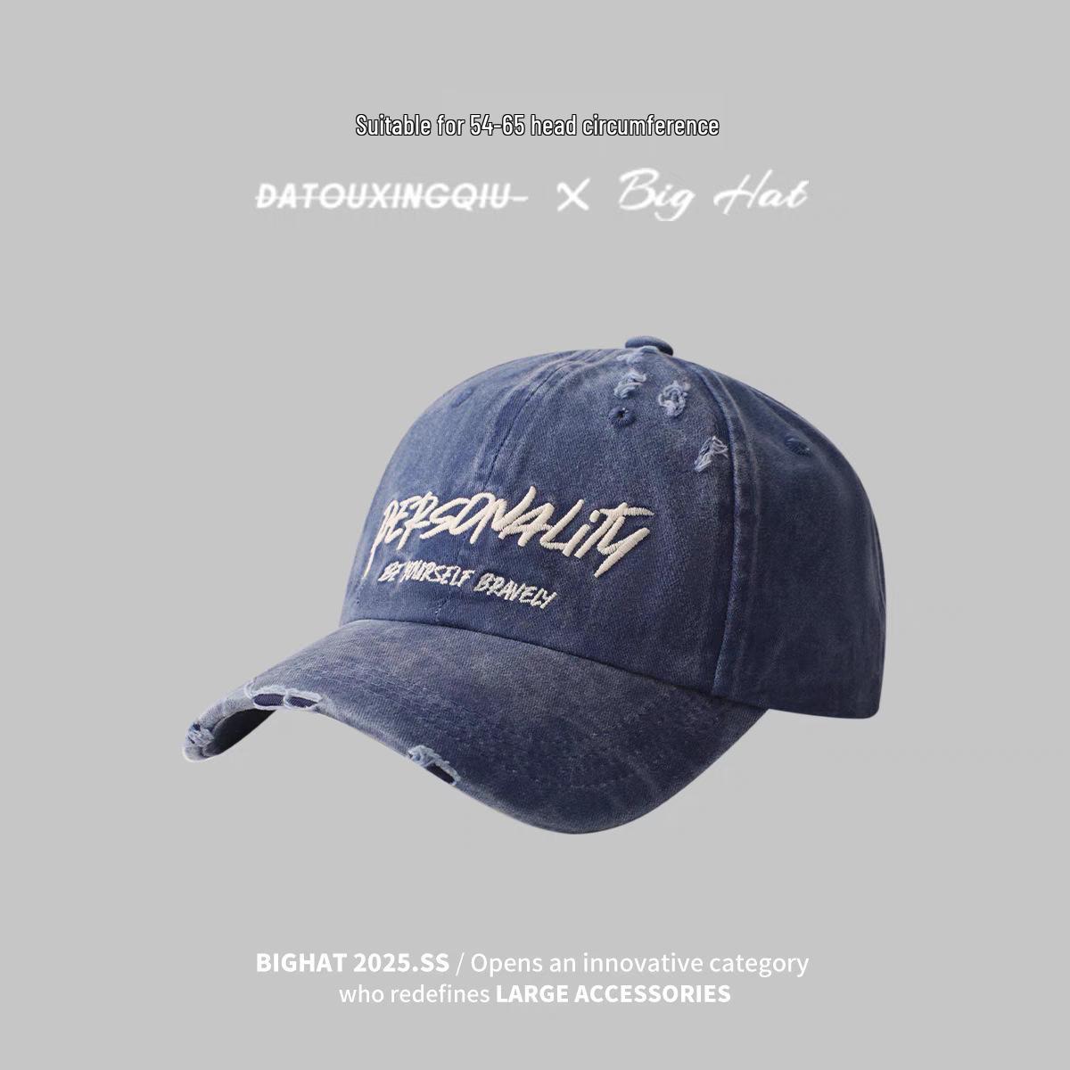 

Унисекс бейсболка с утиным козырьком с эффектом потертости 2025 - Приталенный дизайн и универсальная защита от солнца Regular Size (54-59cm) Adjustable