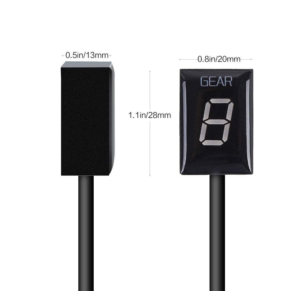 Gear Indicator for Honda Honda Honda Motorcycle 6 Speed 1-6 Level LED Digital Display