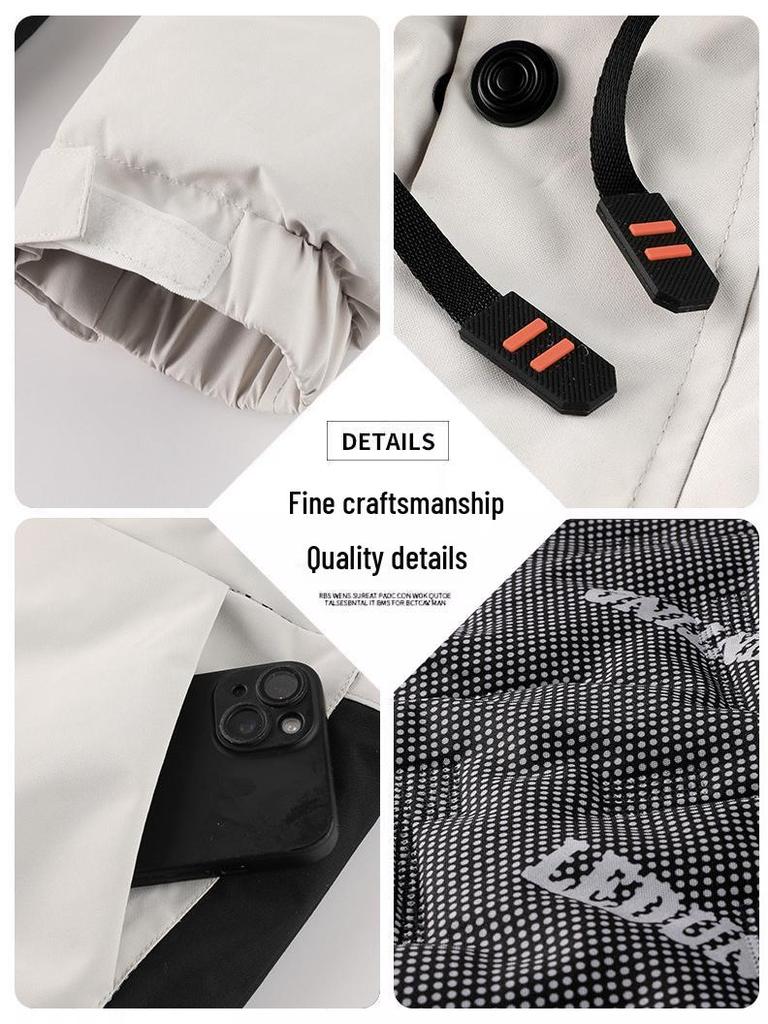 Men's Thickened Waterproof Hooded Cotton Coat - Outdoor Winter Warm, Plus Size Jacket